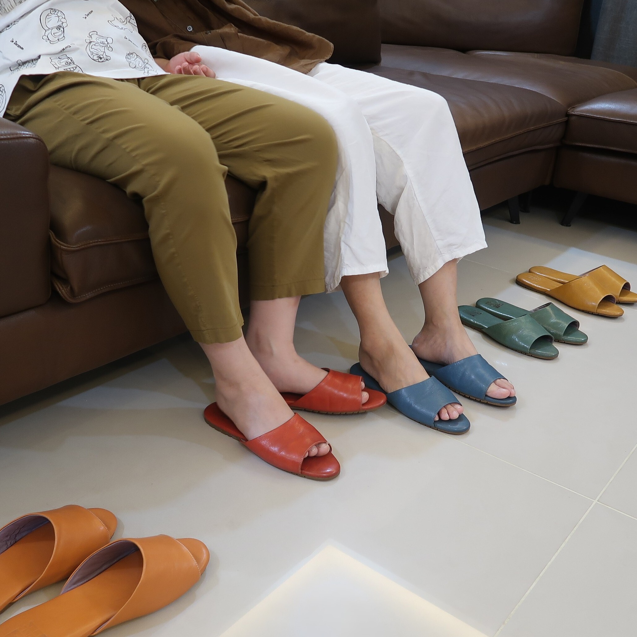 【真皮室內拖鞋】MIT台灣製造防滑止滑柔軟不分左右腳不分男女款全真皮室內拖鞋