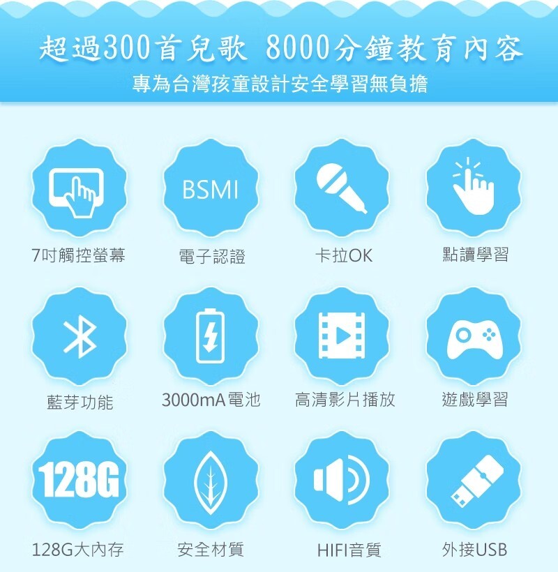 昌兒,兒童唱跳學習機的實拍圖