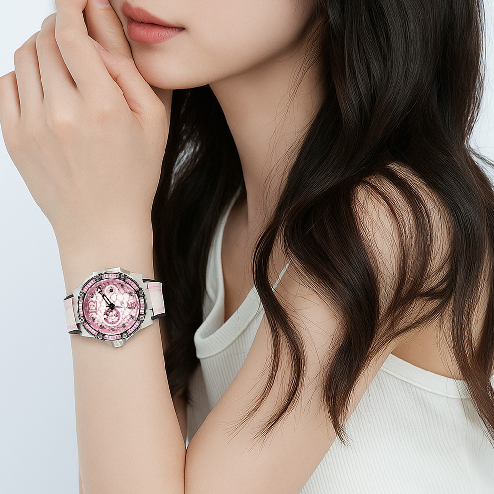 (預購)【NSQUARE】蛇后系列 鑲嵌 魅力皇后 施華洛世奇水鑽 蛇紋 機械 腕錶 L0471-N11.12