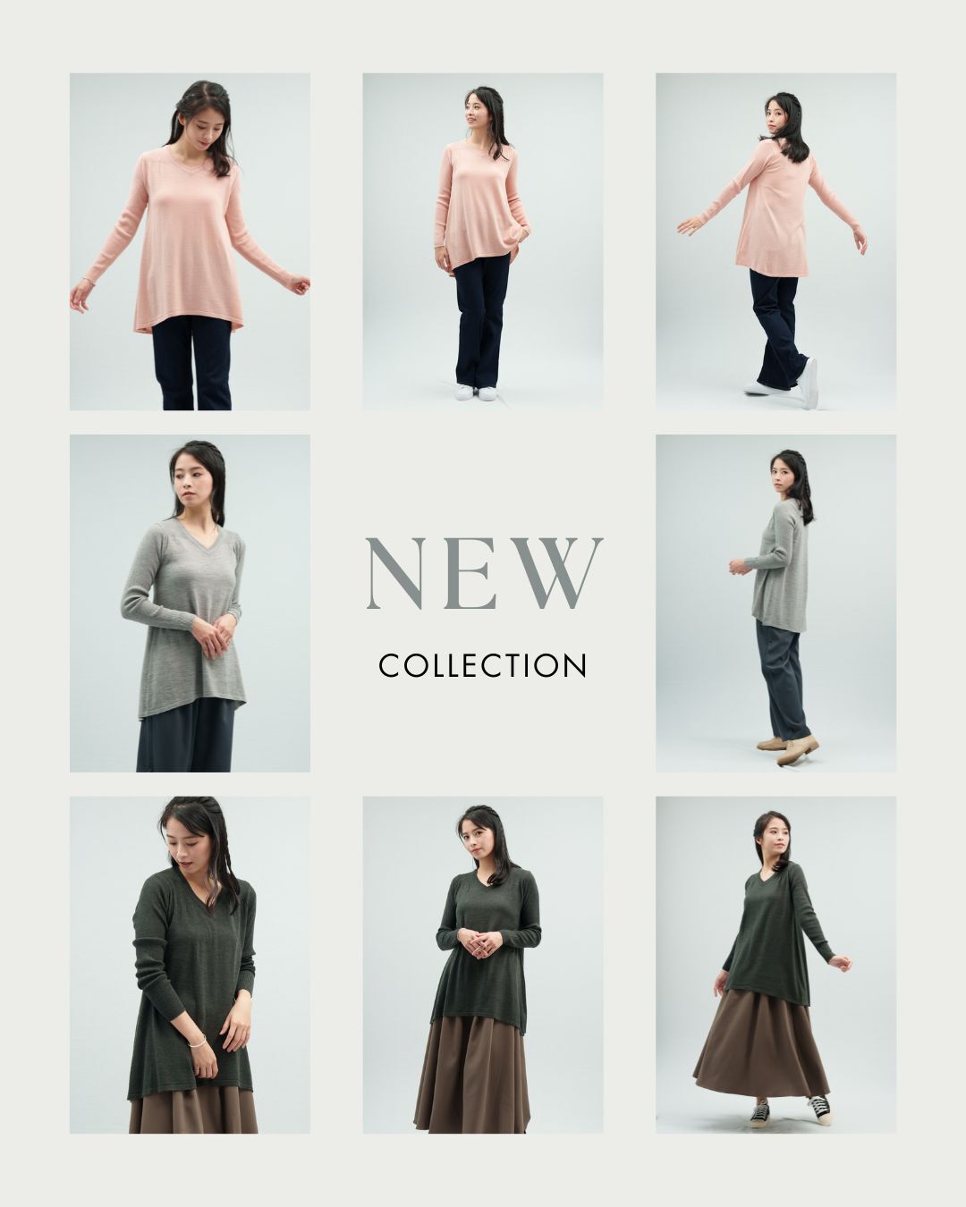 新款長版V領針織衫台灣製