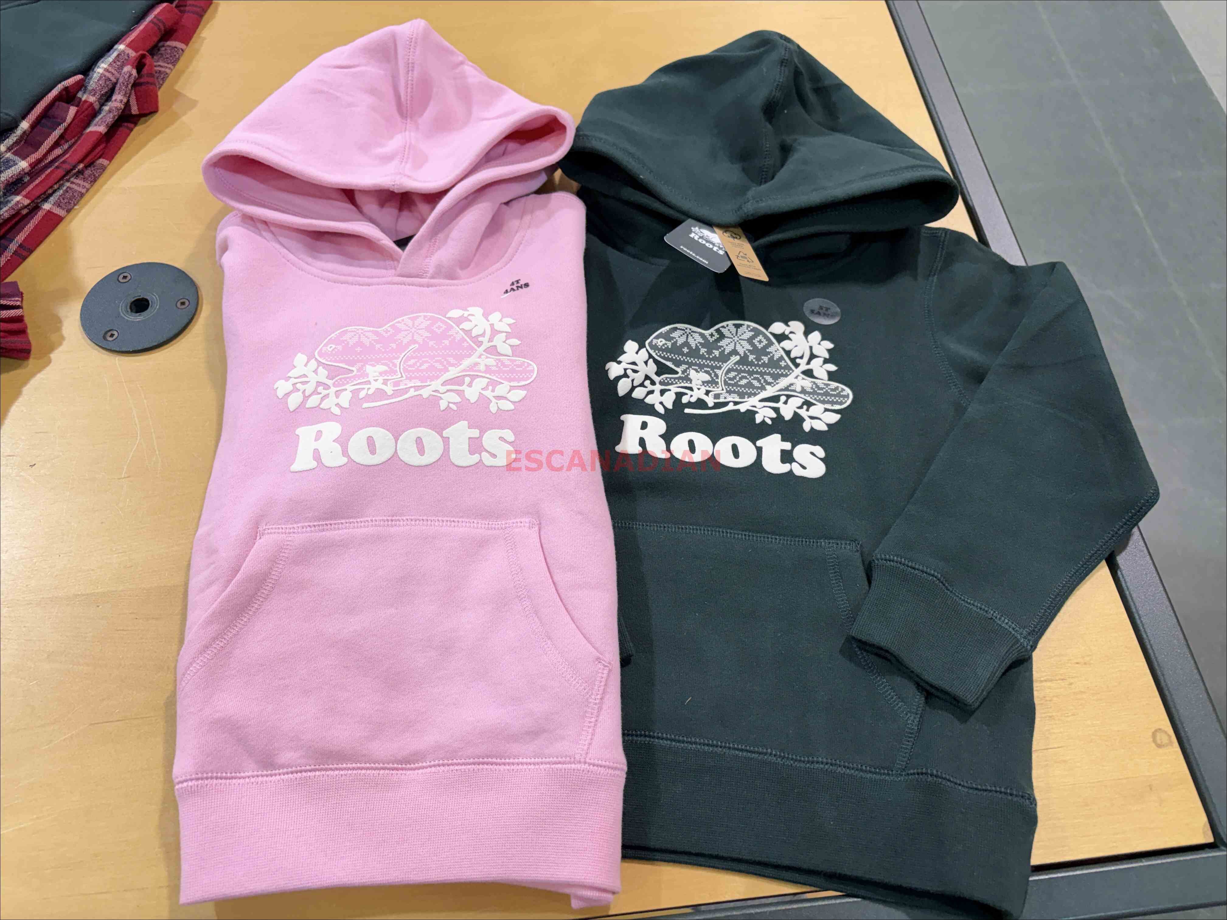 ROOTS 小童 冬季節慶系列 厚棉刷毛 帽TEE (2色)