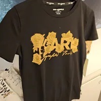 [S] KARL LAGERFELD BLACK KARL ROSE LOGO TEE, L5WHCA57-BLK (SKL1428)