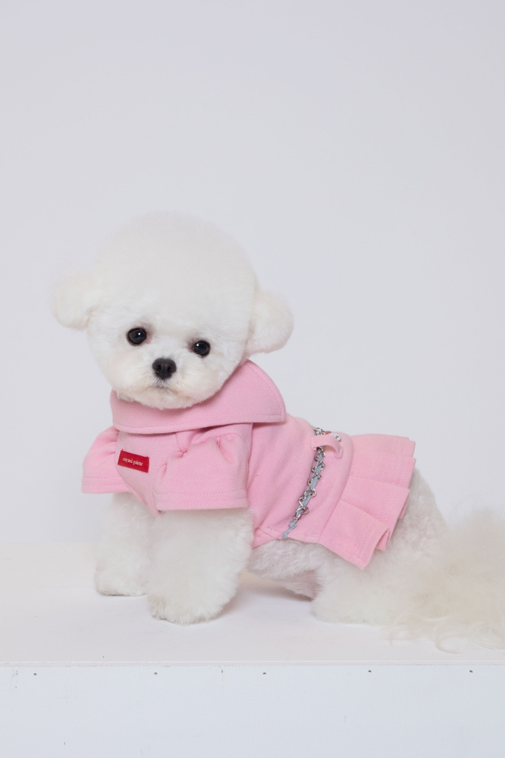 COZY-N 百摺POLO洋裝_粉紅