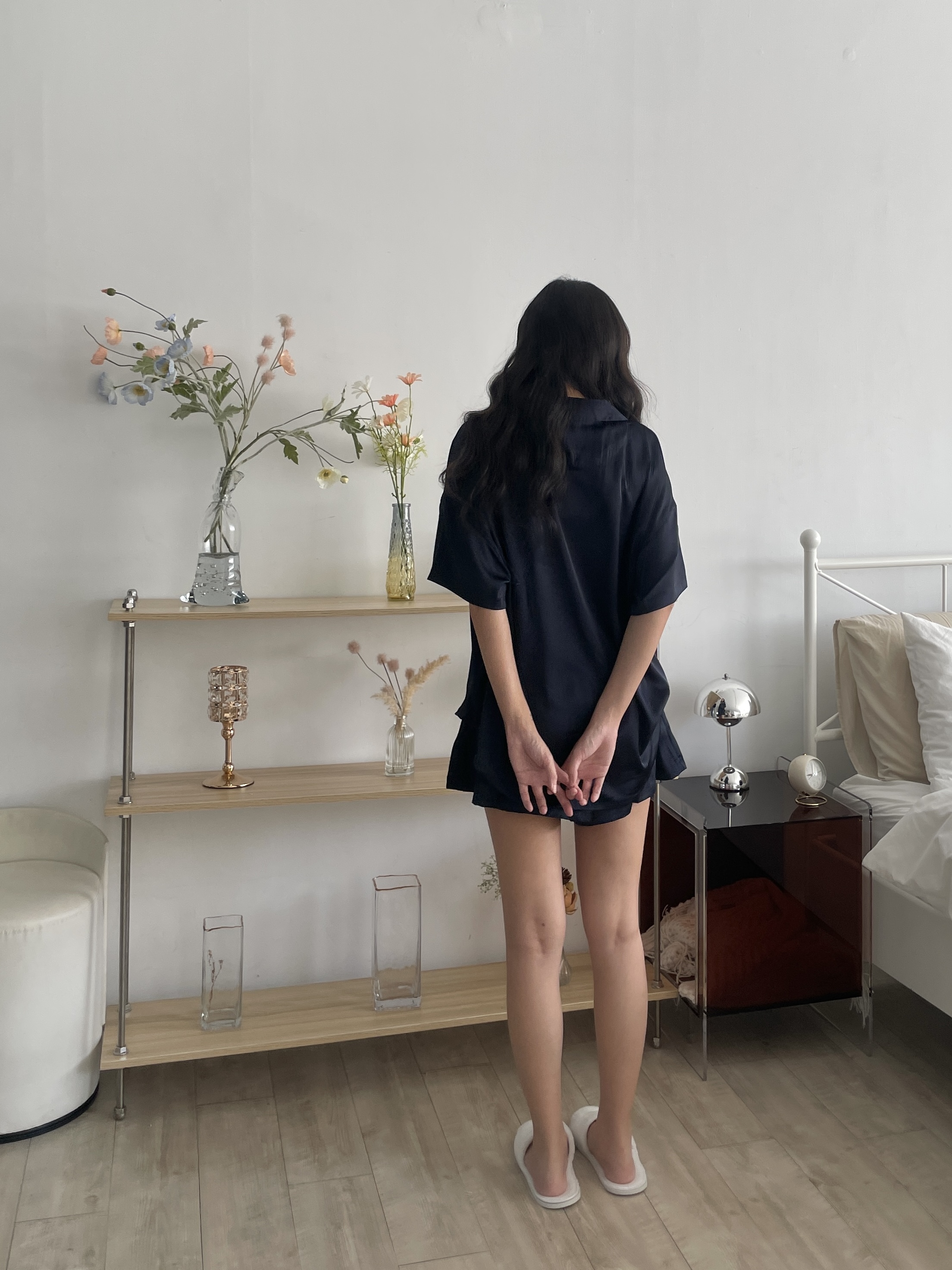 Lazy Sunday 短袖居家服【可客製化/睡衣/緞面睡衣】－Heres to Love