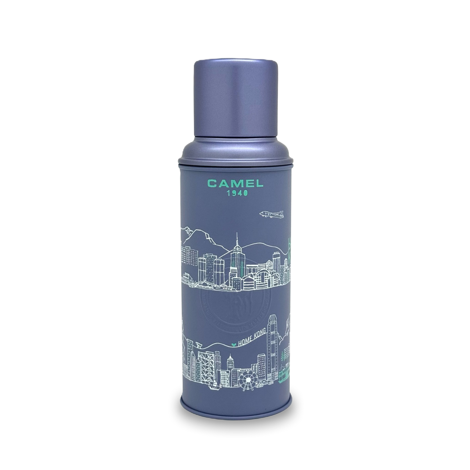 【Member Extra 10% off】Camel 駱駝牌  - 116DT Scener Series Double Layer Vacuum Glass Liner Thermos Bottle 450ml - Victoria Harbour Scener(HK)