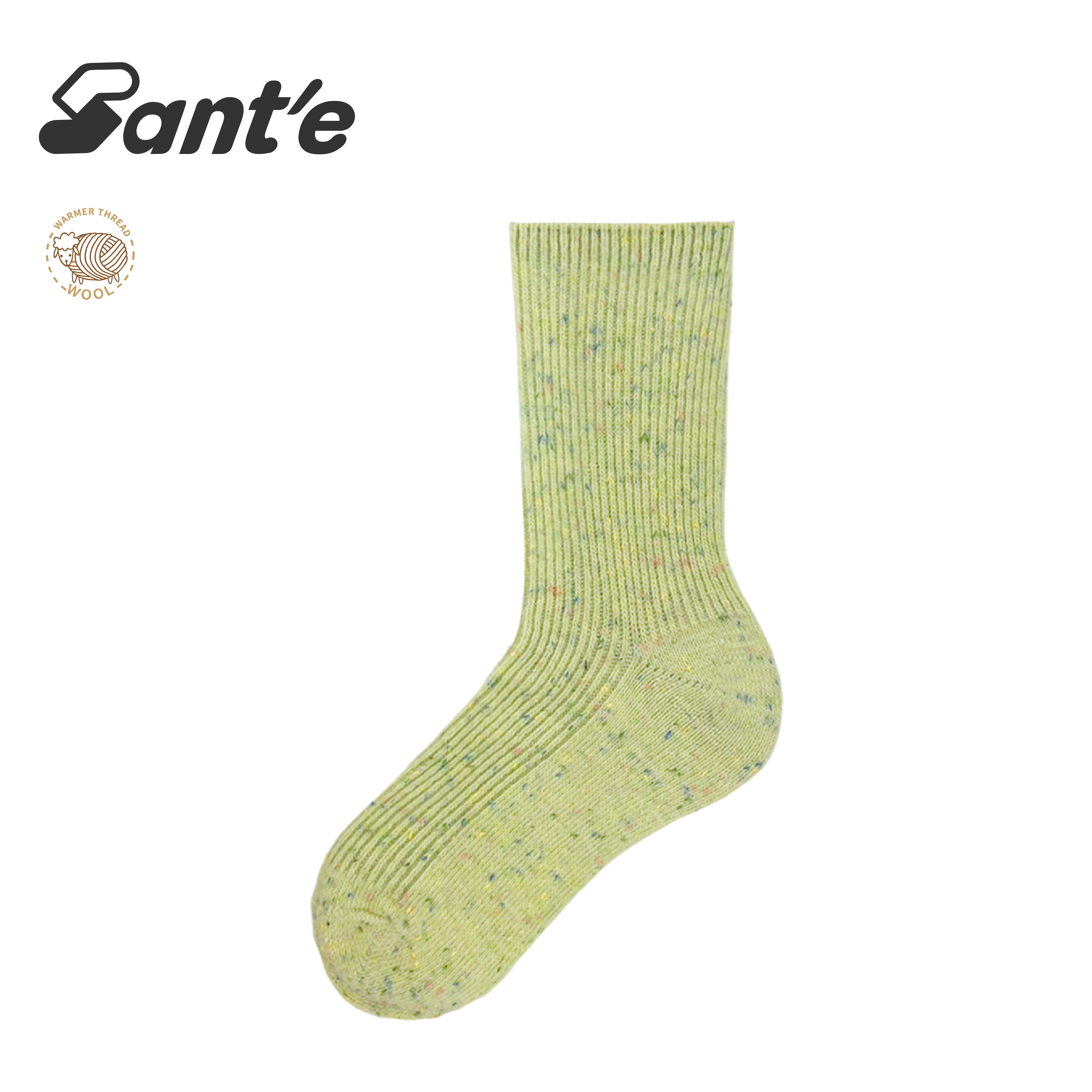 Santé 台灣 冰霜中筒羊毛襪 女款 (4色) 44SA2177