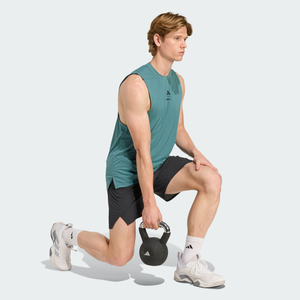 Adidas 愛迪達 M Lm G Tk KD4347 男 背心 運動背心 吸濕排汗 綠 亞版