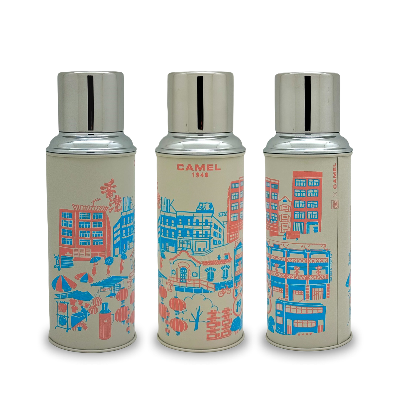 【Member Extra 10% off】Camel 駱駝牌  - 116DT  Scener Series Double Layer Vacuum Glass Liner Thermos Bottle 450ml -  Wan Chai  Scener(HK)