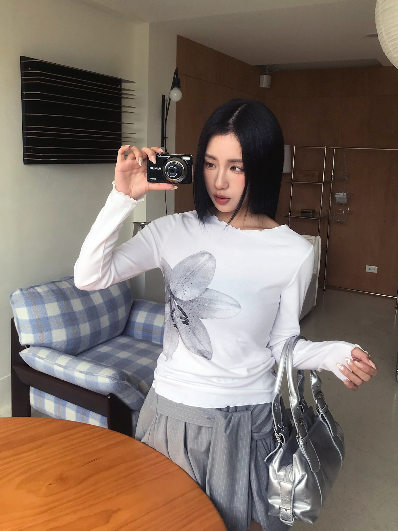 【Discount】Lily Print Tee #上衣