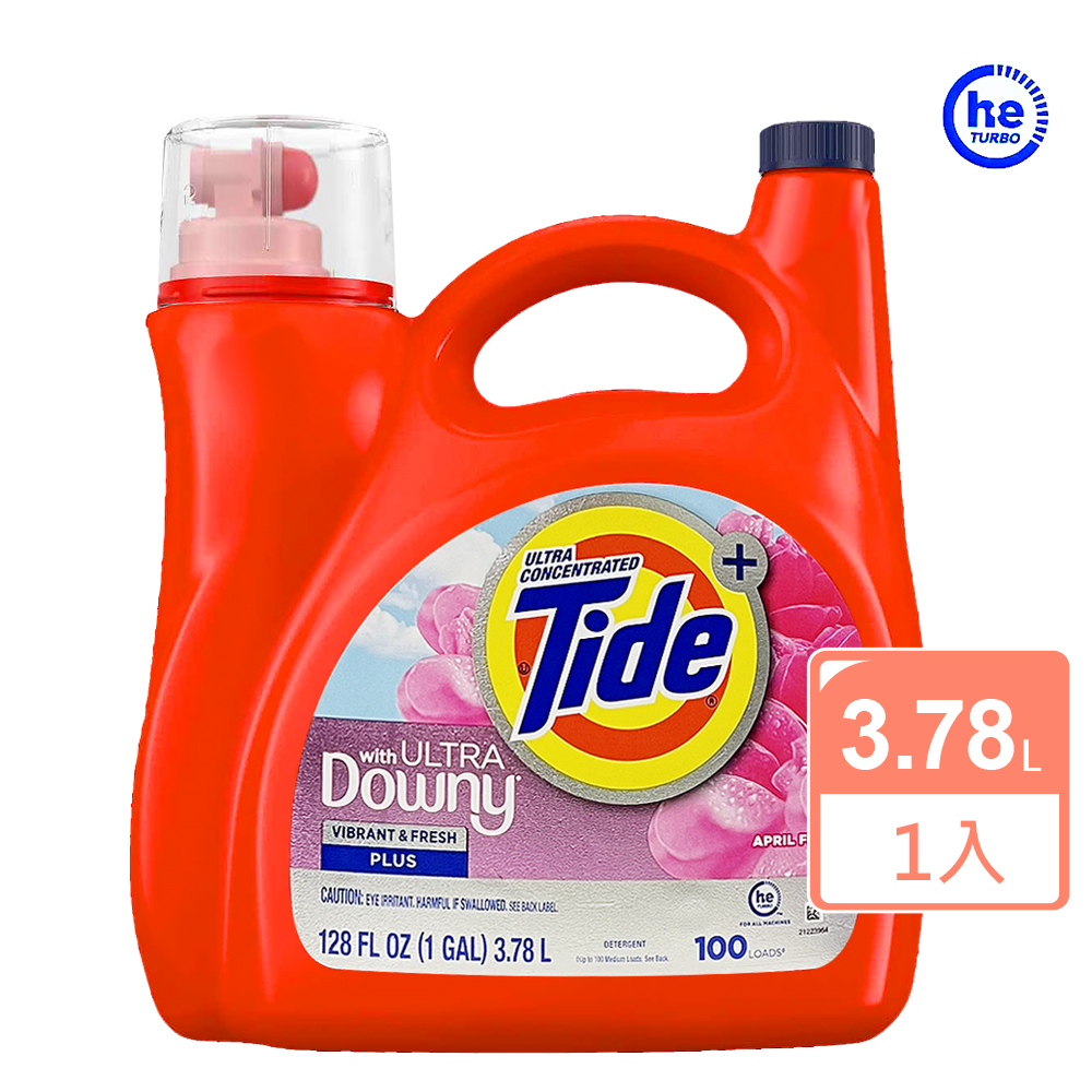 【TIDE】超濃縮he高效能洗衣精(添加Downy柔軟精)3.78L/128oz