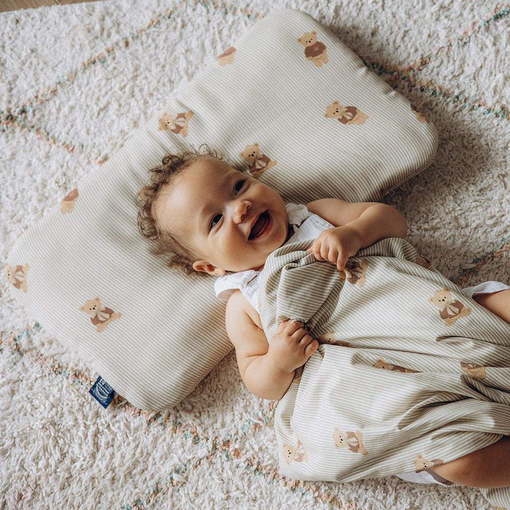 La Millou波蘭 竹纖涼感小童方枕(30x50cm)｜抗菌枕｜學院熊寶寶