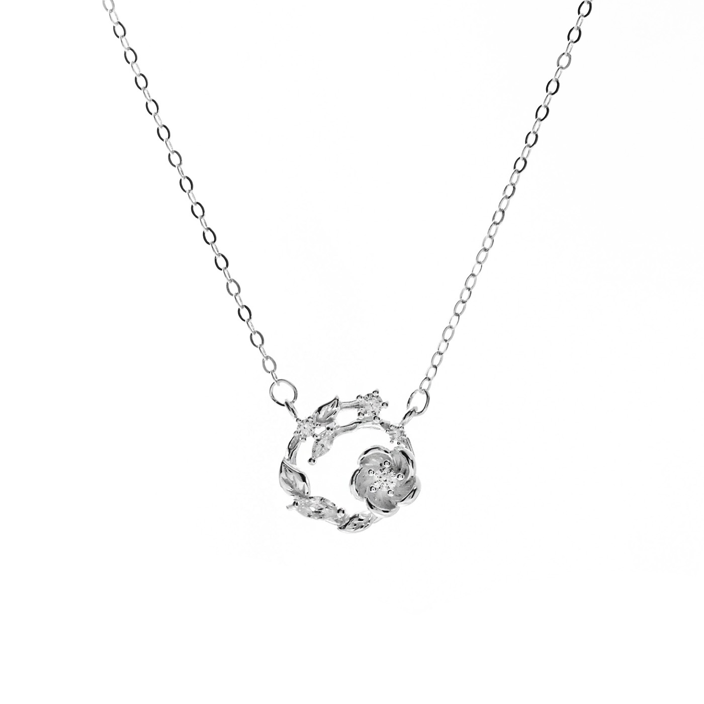 平價飾品,純銀,花,項鍊