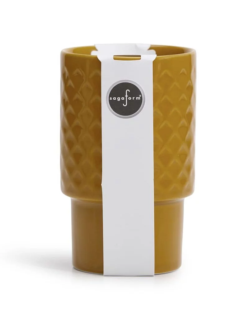 Sagaform-Coffee & More 拿鐵杯,黃色款,瑞典設計師Margot Barolo
