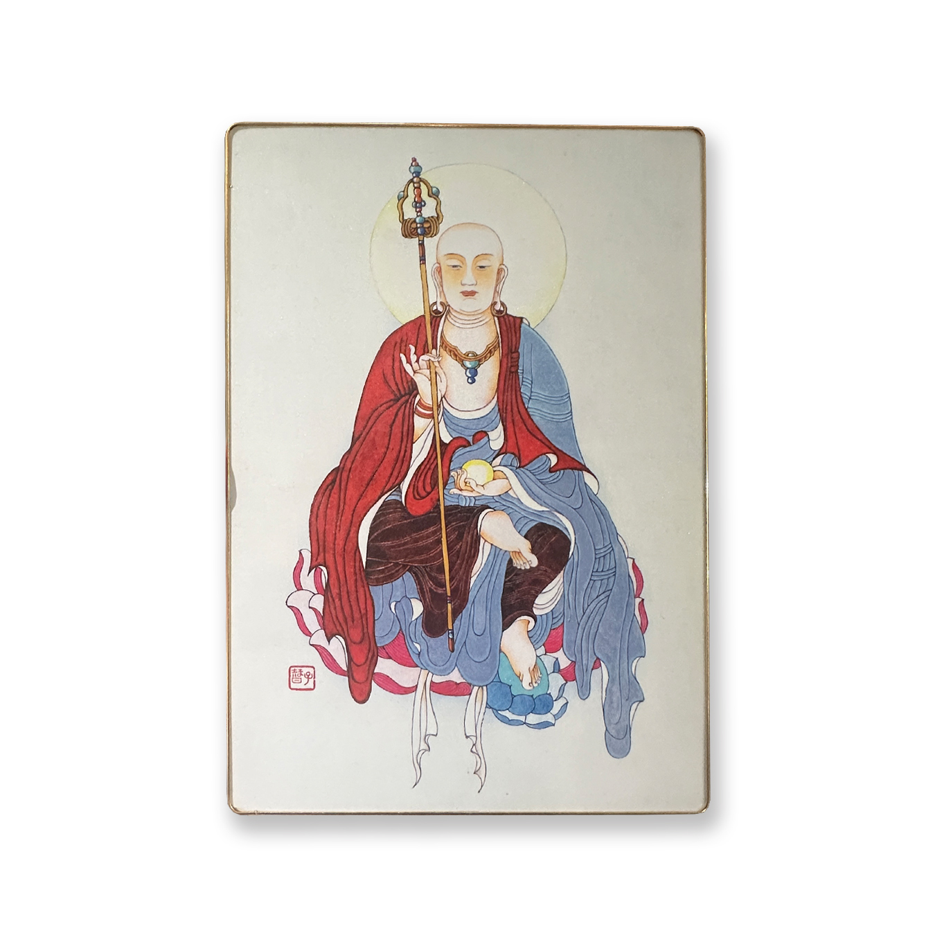 【許子智老師】地藏菩薩｜國畫：水墨畫 × 工筆畫 [復刻畫]