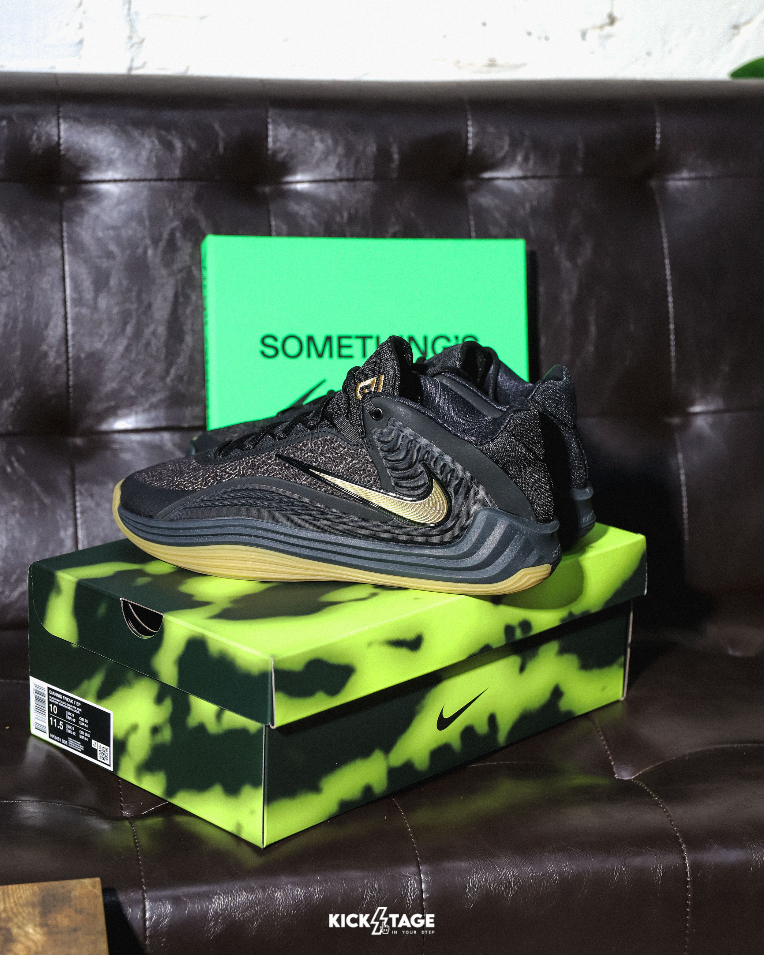 男鞋 NIKE GIANNIS FREAK 7 LE EP 黑金 字母哥 實戰 緩震 回彈 籃球鞋【HF3451-006】