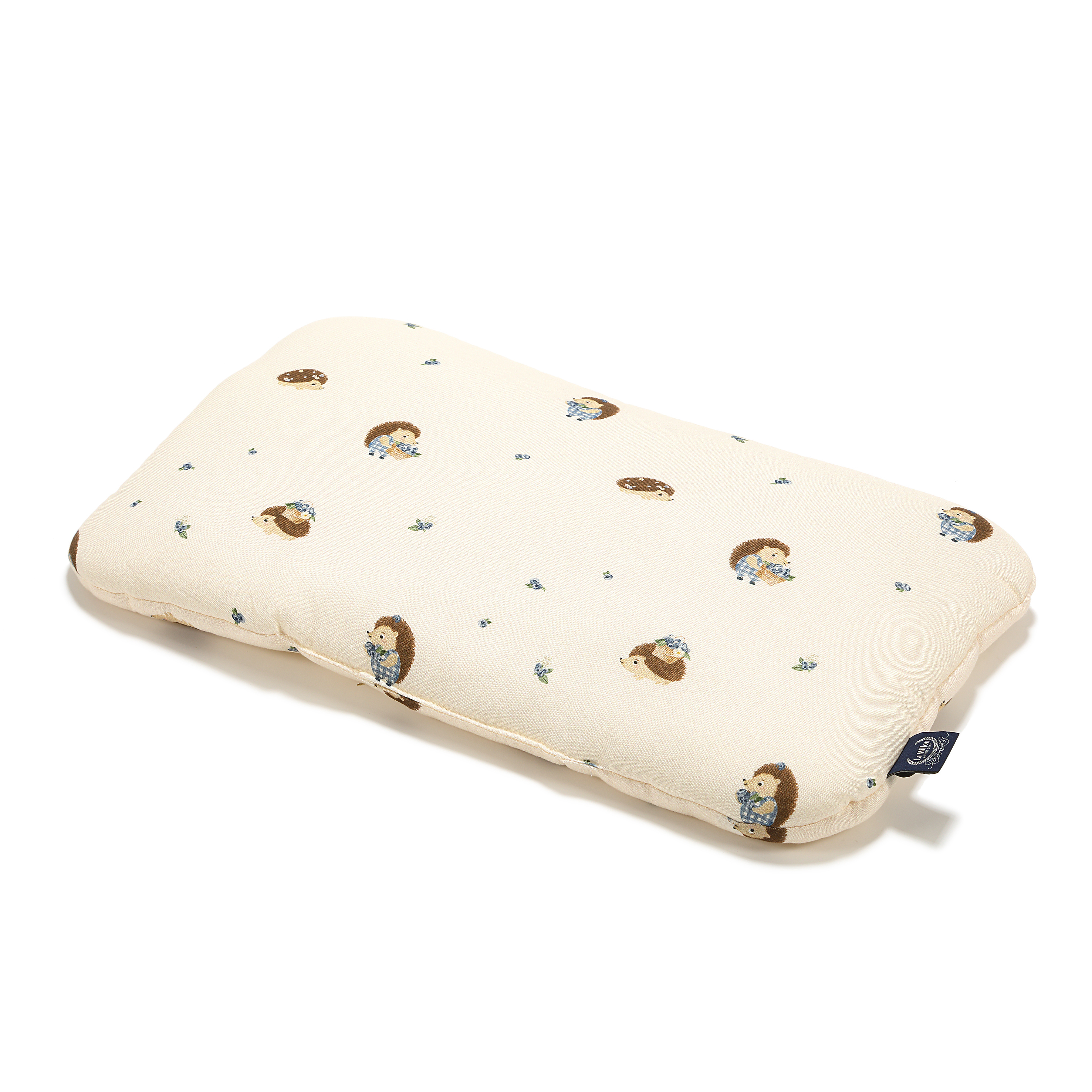 La Millou波蘭 竹纖涼感小童方枕(30x50cm)｜抗菌枕｜藍莓小刺蝟