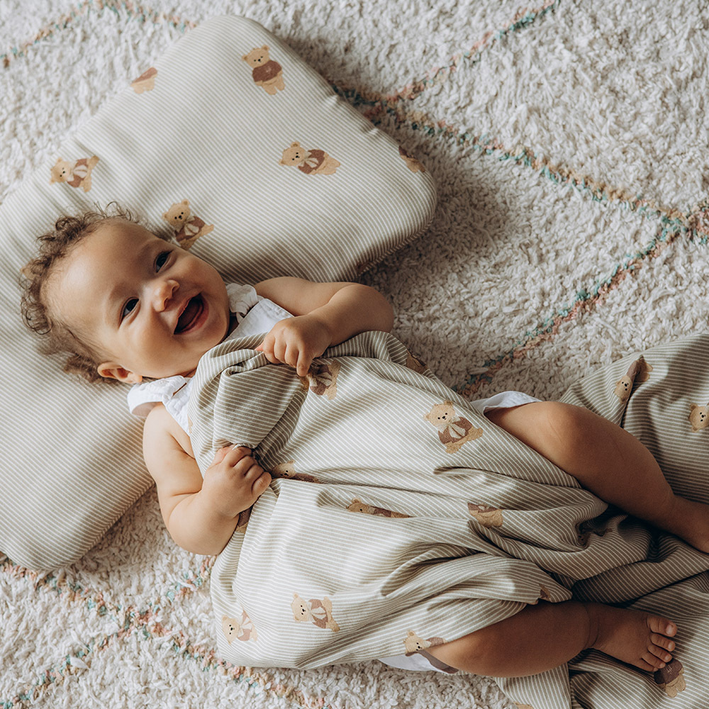 La Millou波蘭 竹纖涼感巾｜抗菌包巾｜學院熊寶寶