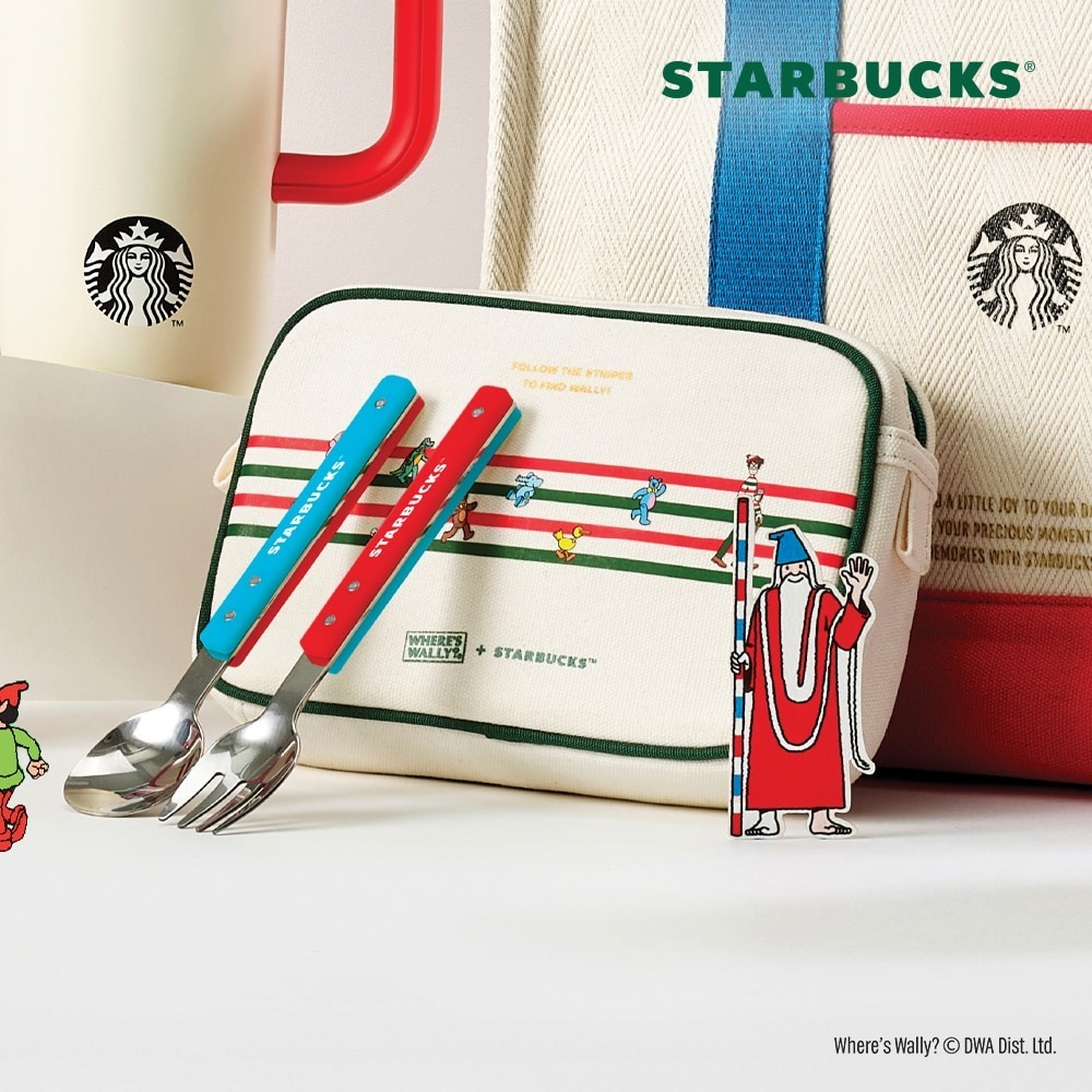 韓國代購 Starbucks Joyful Wally Cutlery Set