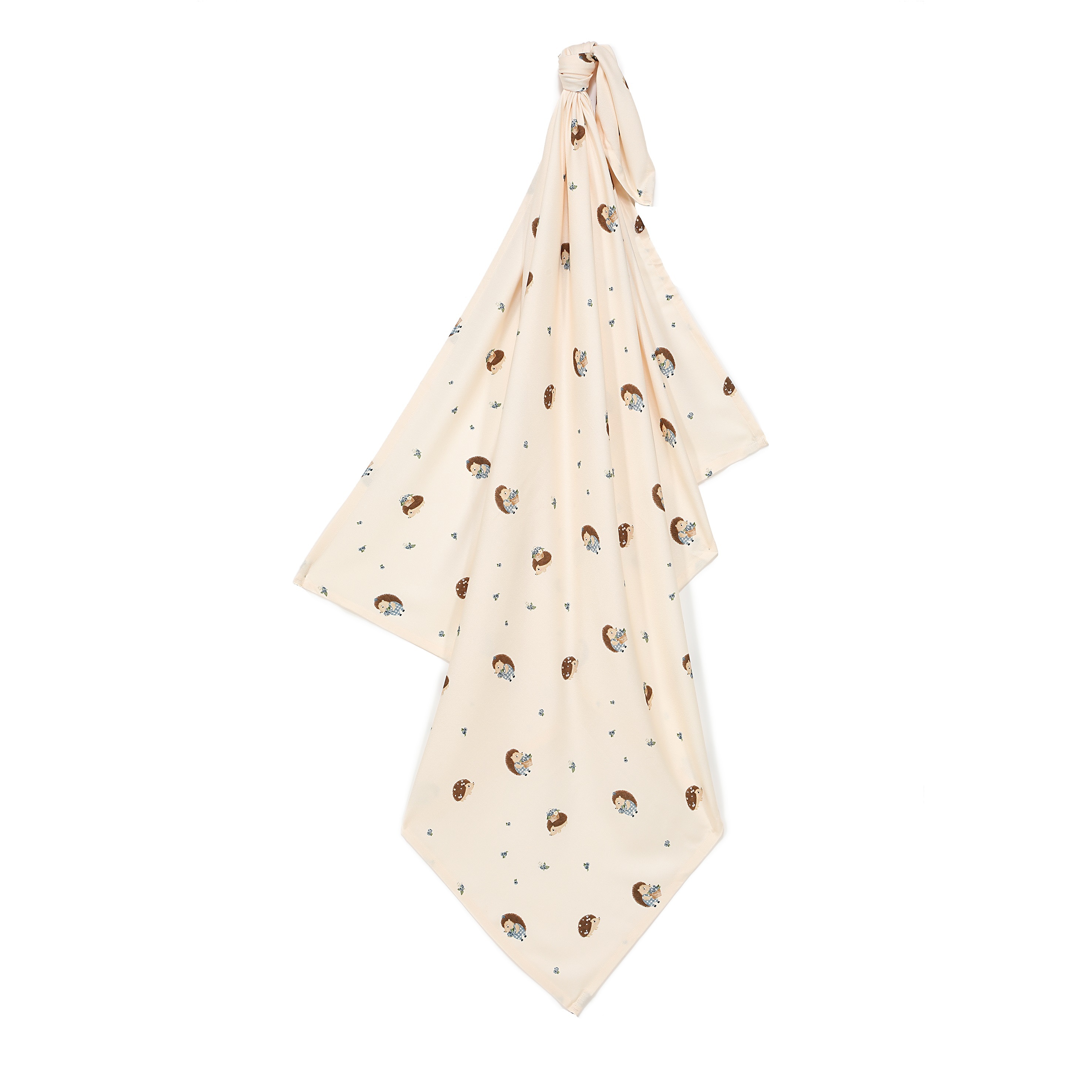 La Millou波蘭 竹纖涼感巾｜抗菌包巾｜藍莓小刺蝟