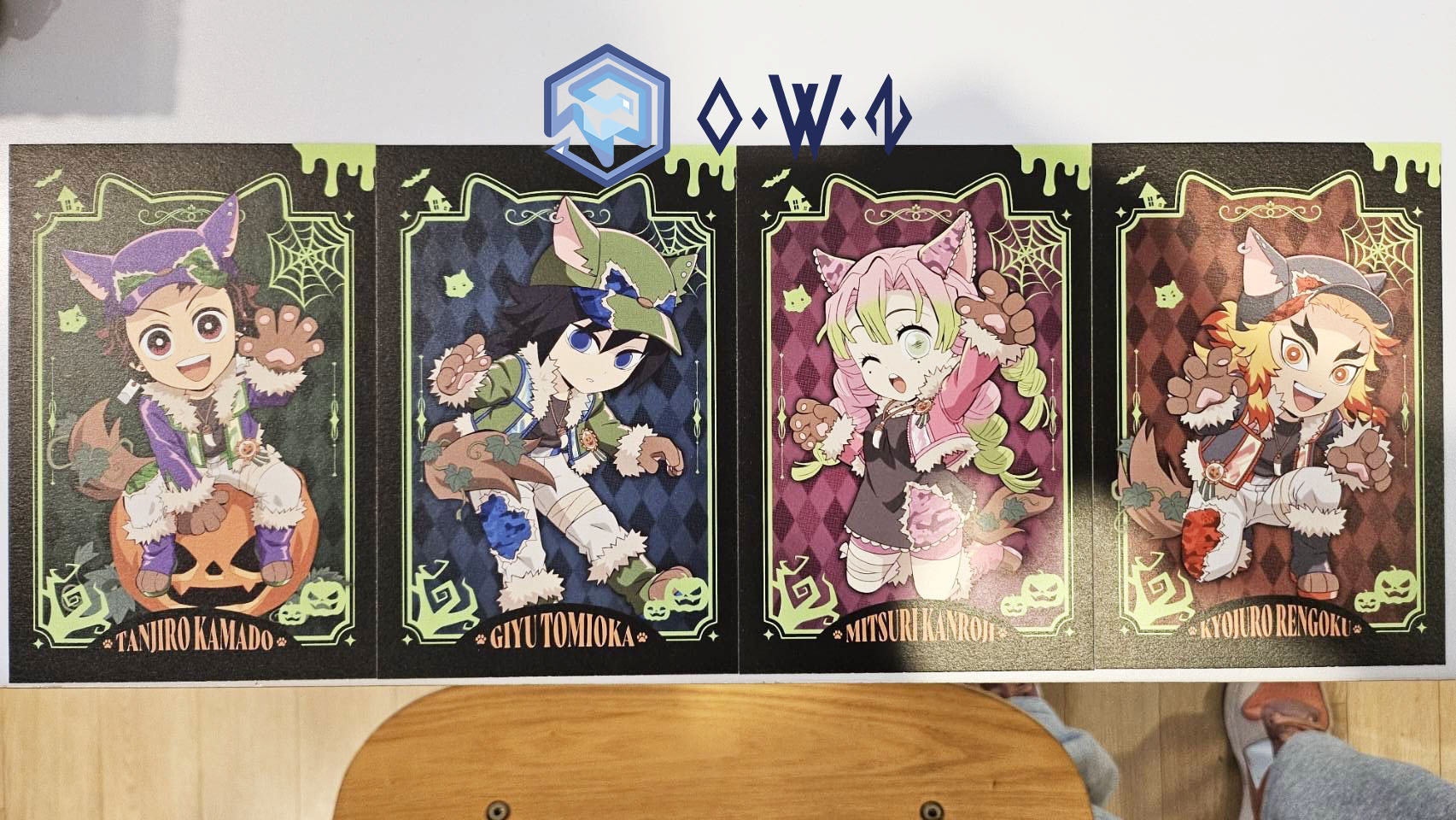 【OWN】鬼滅之刃 明信片 萬聖節限定 韓國限定 限量 鬼滅