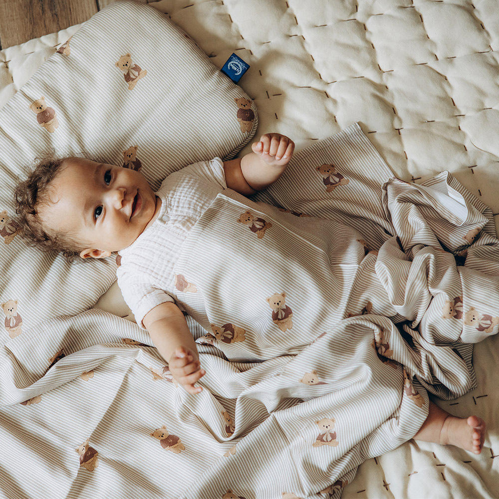 La Millou波蘭 竹纖涼感巾加大(140x110cm)｜抗菌包巾｜學院熊寶寶