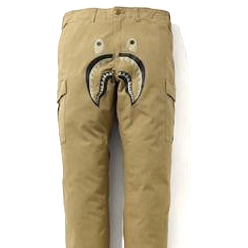 BAPE Shark 6Pocket Pants 卡其色 鯊魚工作褲 長褲 BAPE-492CM [台灣現貨]