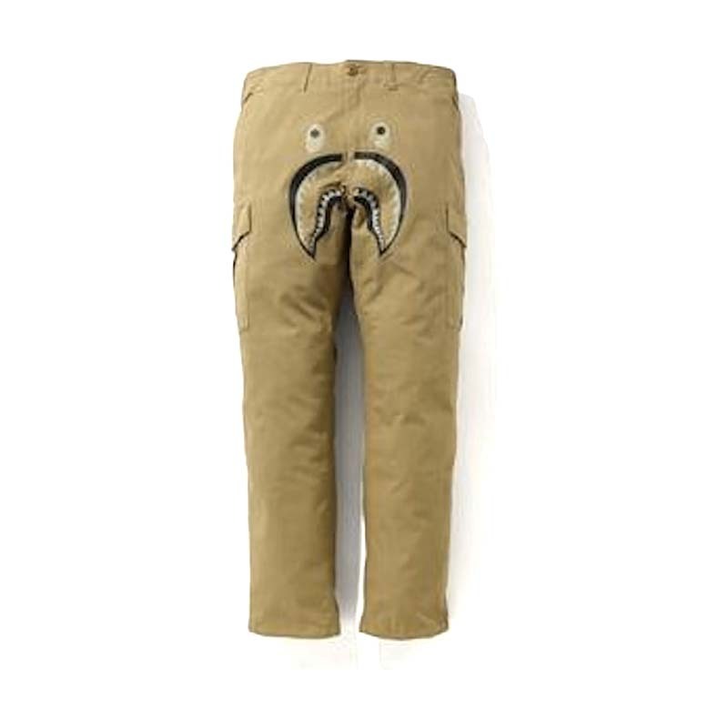 BAPE Shark 6Pocket Pants 卡其色 鯊魚工作褲 長褲 BAPE-492CM [台灣現貨]