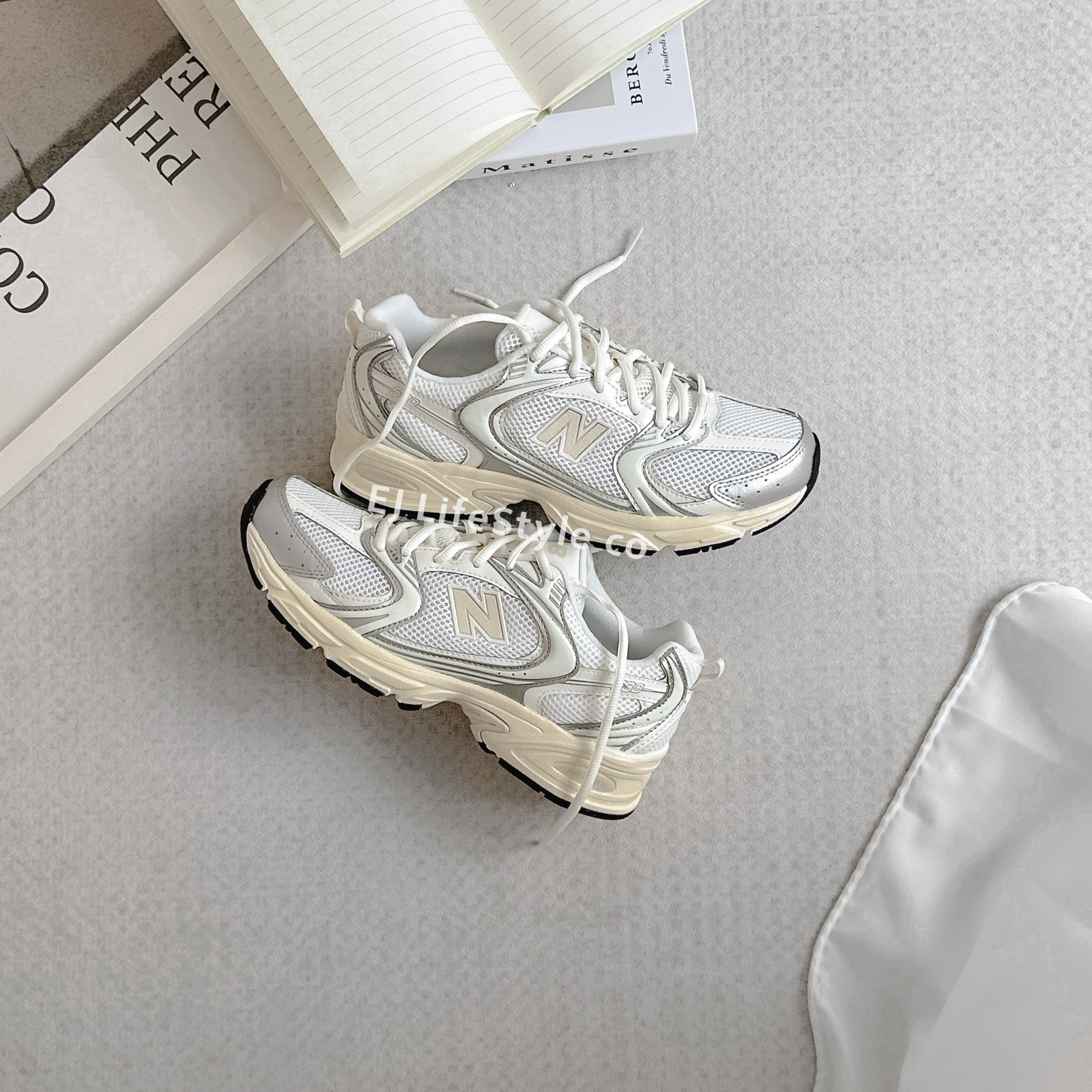 NEW BALANCE 530 NB NB530 白銀薄荷粉 奶油底 低飽和 米 男女鞋 U530ESB / 現+調