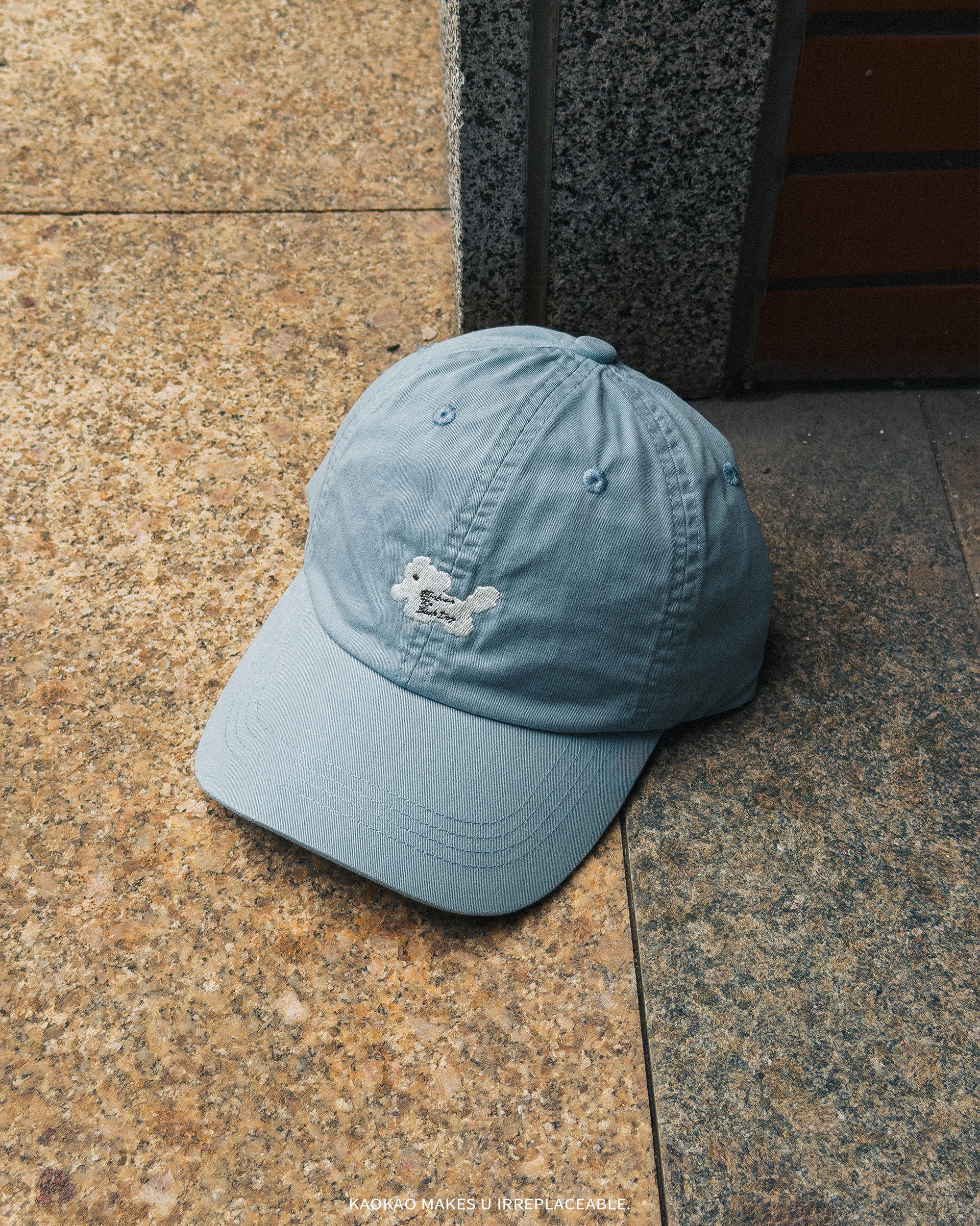 EtBD 擁抱黑狗 小狗Logo 鴨舌帽 美式復古棒球帽