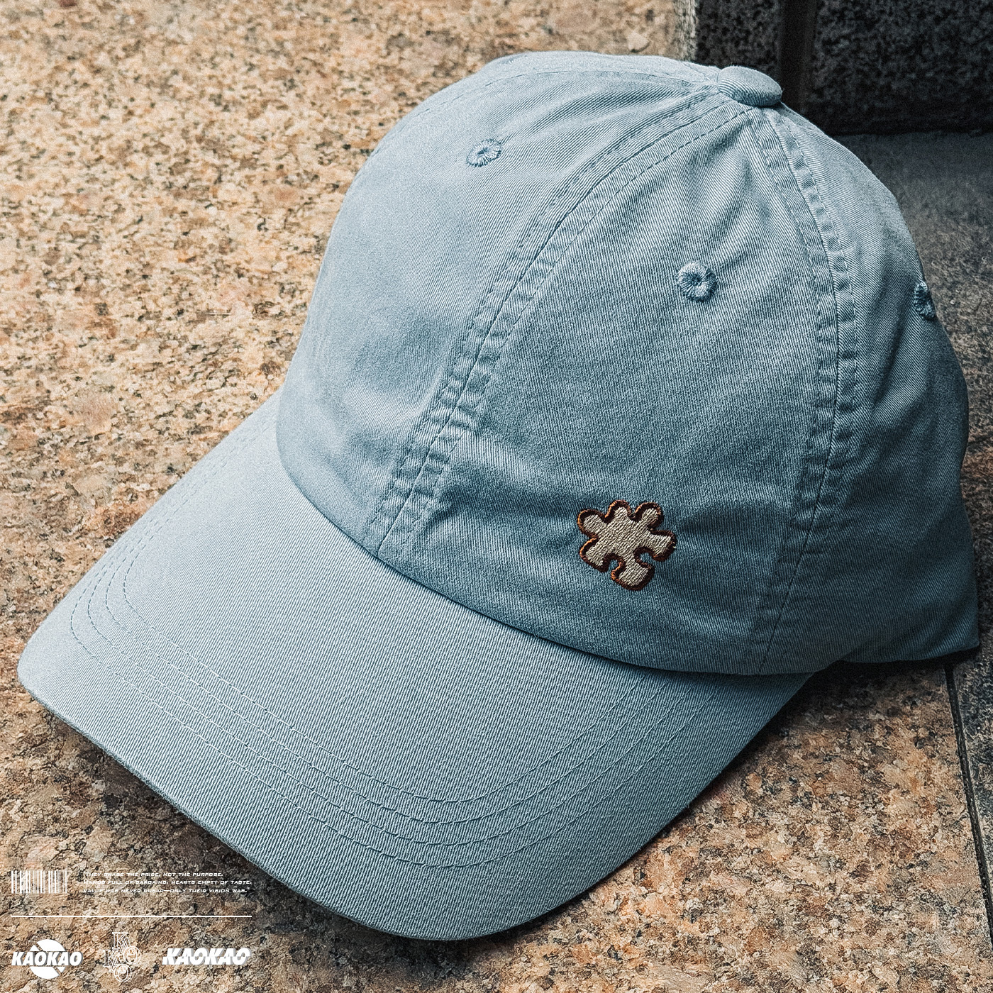 EtBD 擁抱黑狗 拼圖 鴨舌帽 美式復古棒球帽