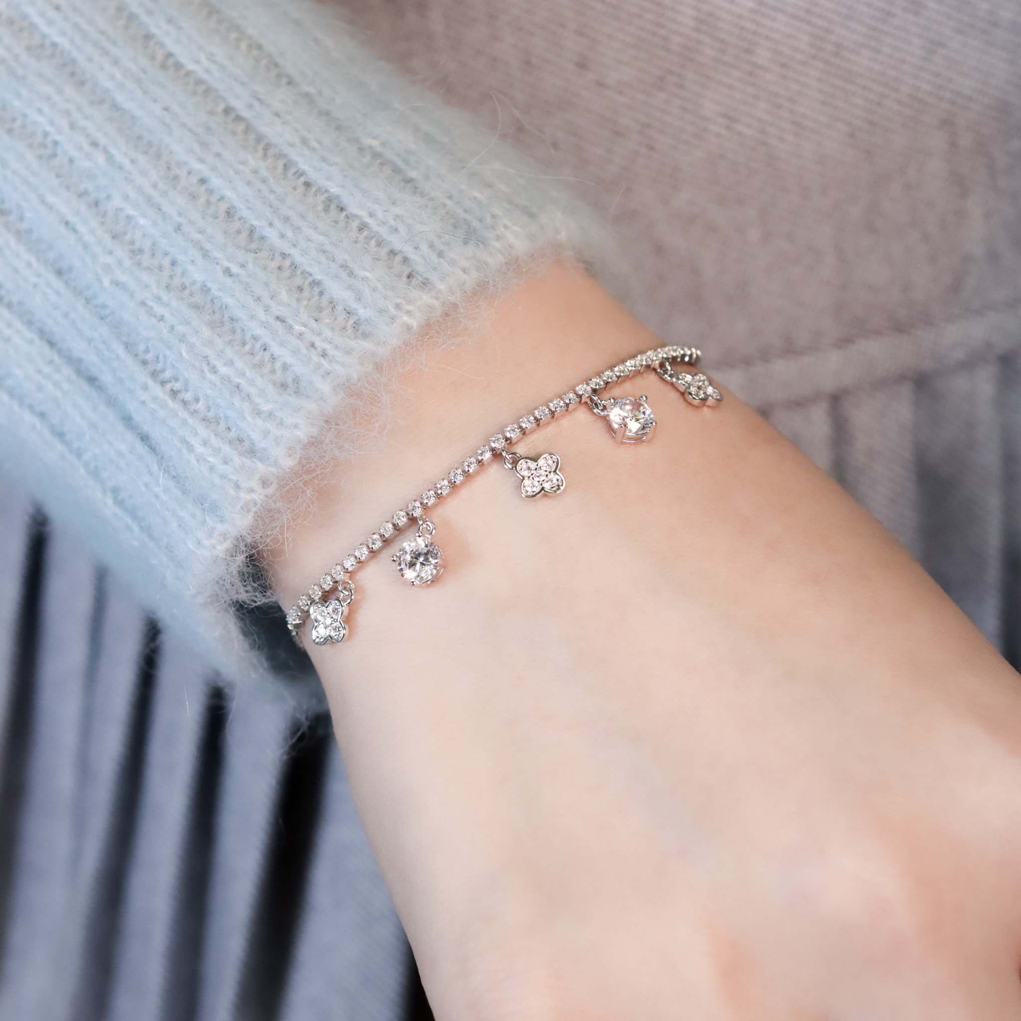 | 925純銀・白金 | 幸福精靈奏手鏈 | BR1433 |