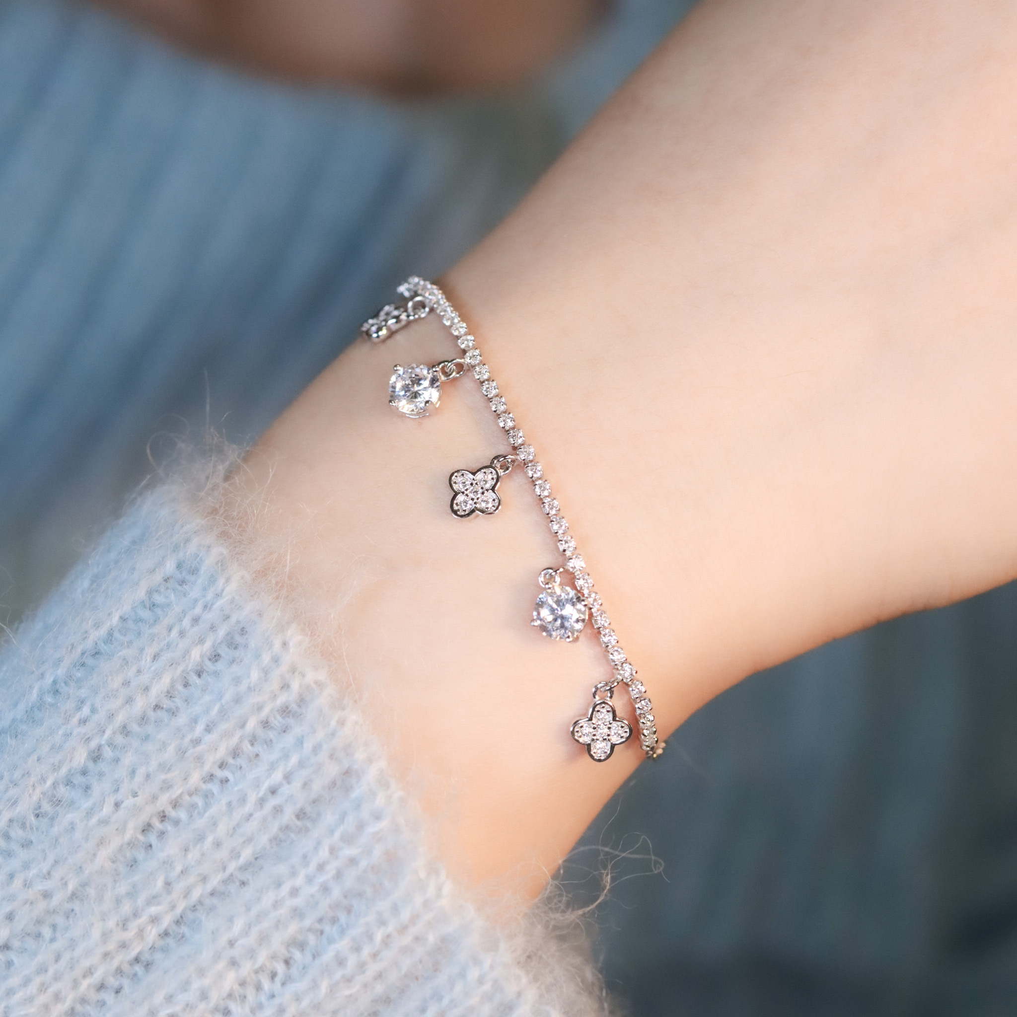 | 925純銀・白金 | 幸福精靈奏手鏈 | BR1433 |