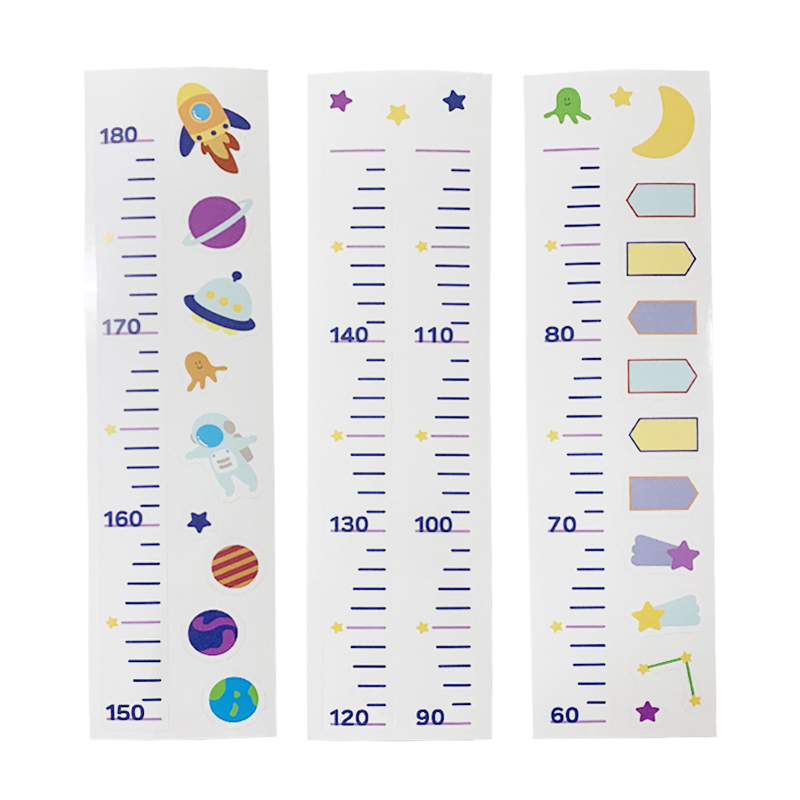身高尺壁貼/宇宙 60～180cm