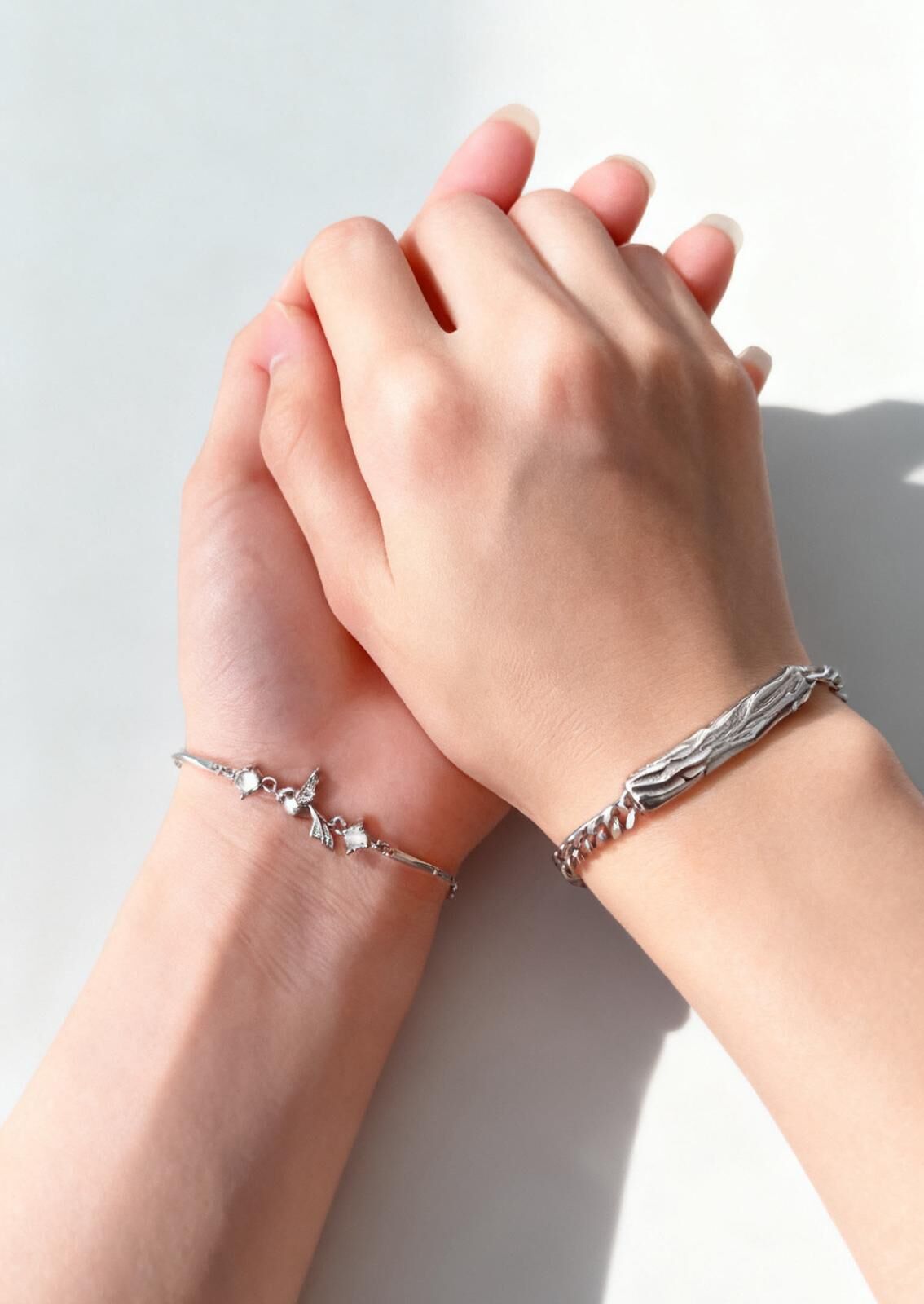 「愛情鳥🕊️」情侶手鏈 | S925純銀或鍍銀 | 免費刻字