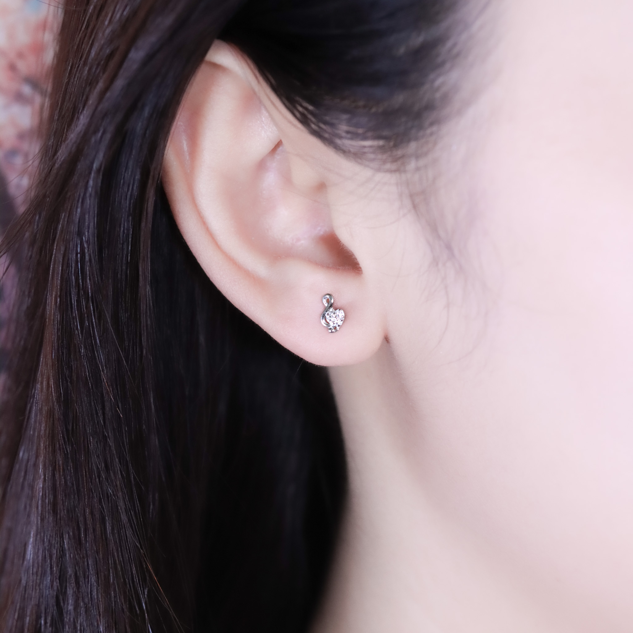 | 925純銀・白金 | 愛意小奏樂耳環 | EA1067 |