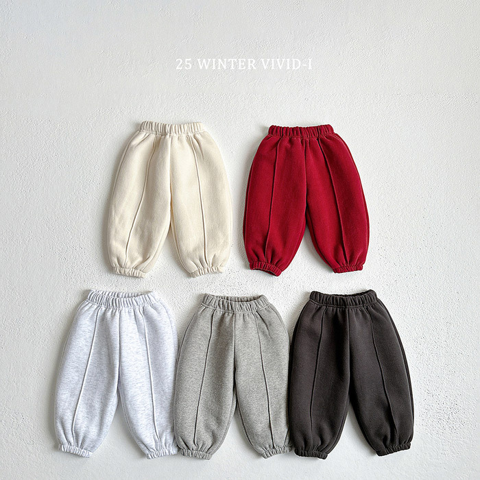 Vivid-I Pin Tuck Fleece Jogger