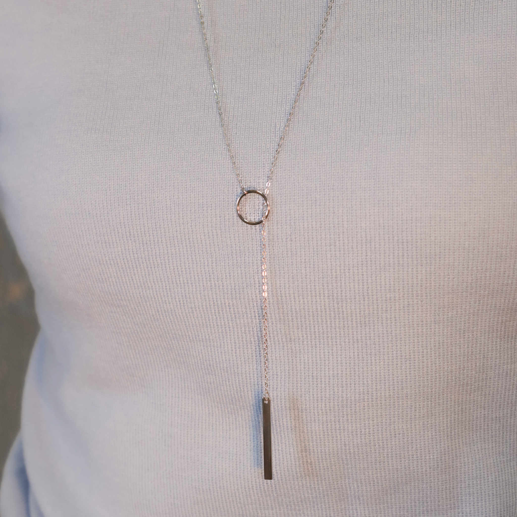 | 925純銀・厚鍍白金 | 安全感小說項鍊 | NE1503 |