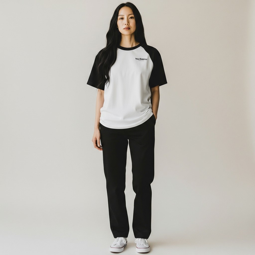 NEW BALANCE 短T NB 上衣 拼色 黑灰色 AWT53317BLK