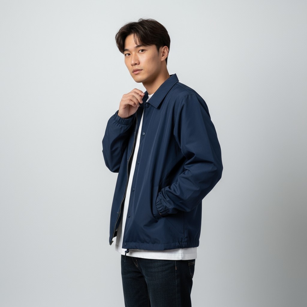 NEW BALANCE 外套 NB 襯衫 LOGO 深藍色 AMJ53317NNY