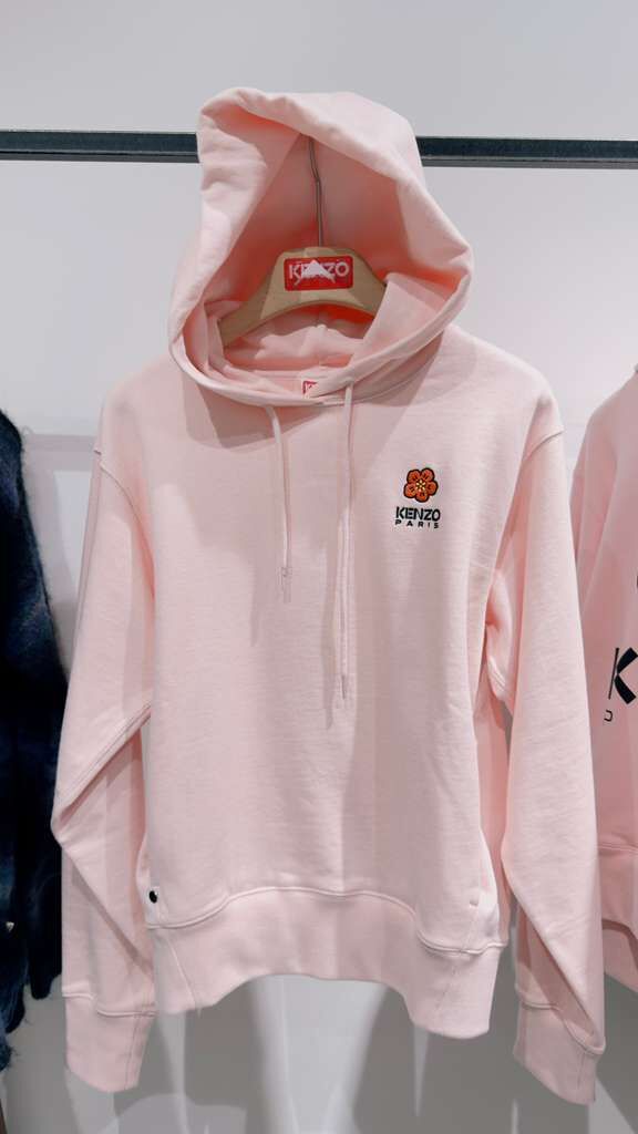 【直播】KENZO LL1031401 小花花LOGO有帽衛衣 (粉紅色) (D6 2SW048 4MF)