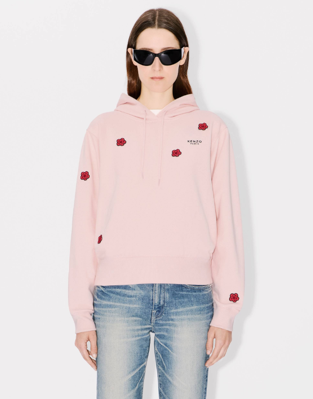 【直播】KENZO LL1031403 小花花LOGO有帽衛衣 (粉紅色) (FE62SW1714MF)