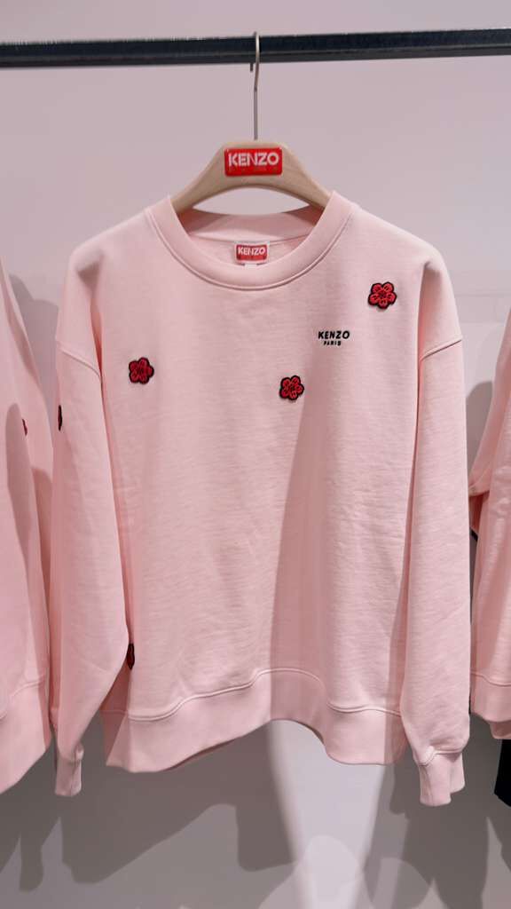 【直播】KENZO LL1031404 小花花LOGO圓領衛衣 (粉紅色) (E62SW1684MF)