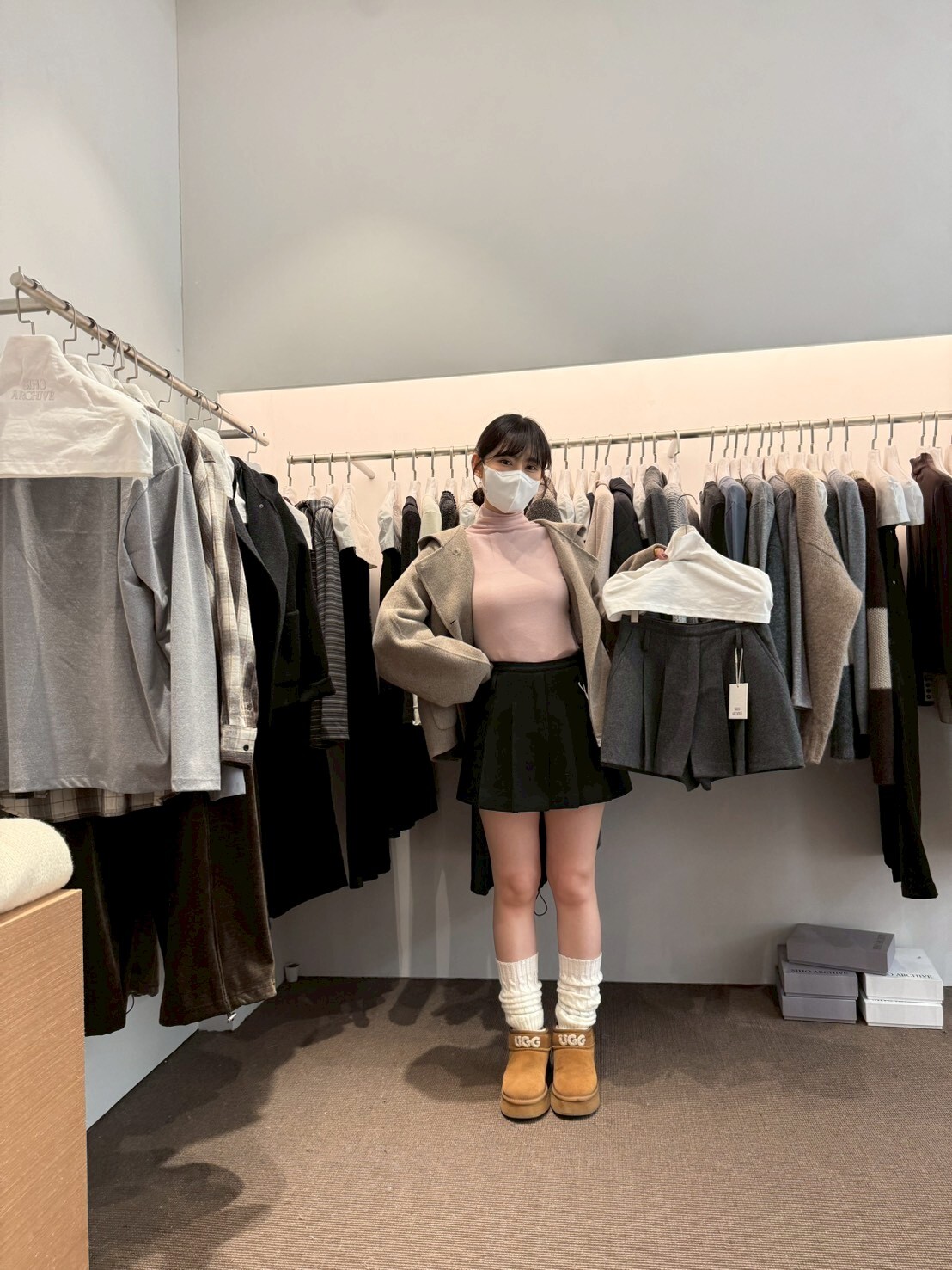 AP5110 甜美壓褶百褶小短裙褲