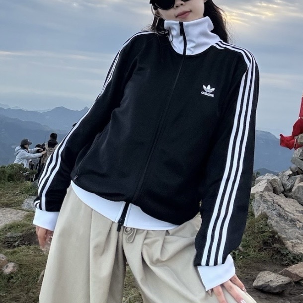 ADIDAS ORIGINALS 合身 三線外套 羅紋立領 羅紋下擺 II5763