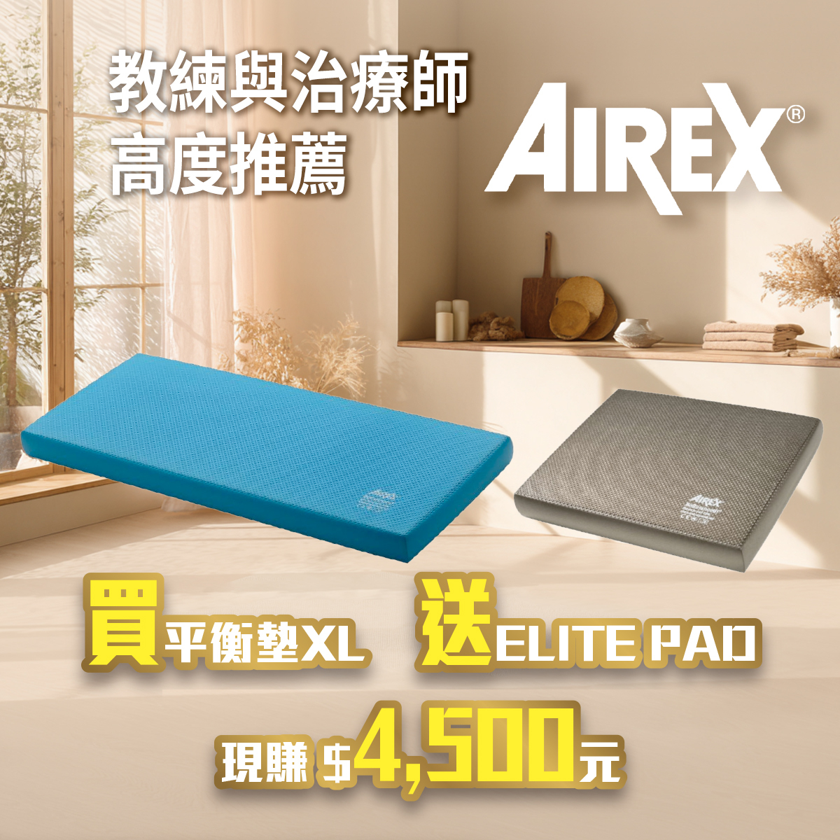AIREX Balance Pad XLarge  贈ELITE PAD