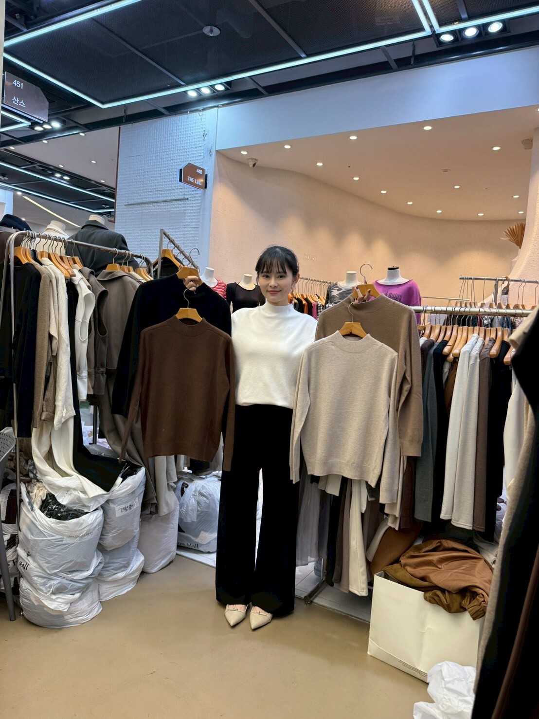 SA5116 小立領長袖針織上衣