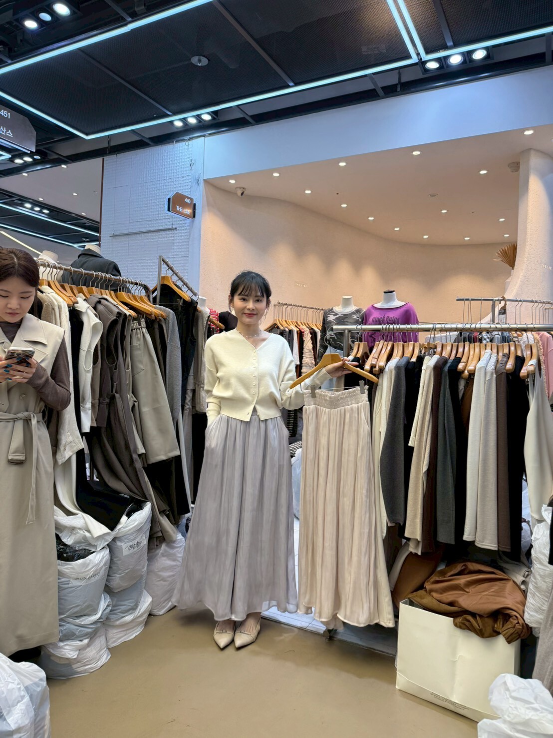 SA5135 煥彩光澤長裙褲