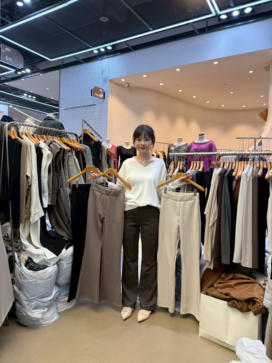 SA5112 C.L喇叭彈性長褲