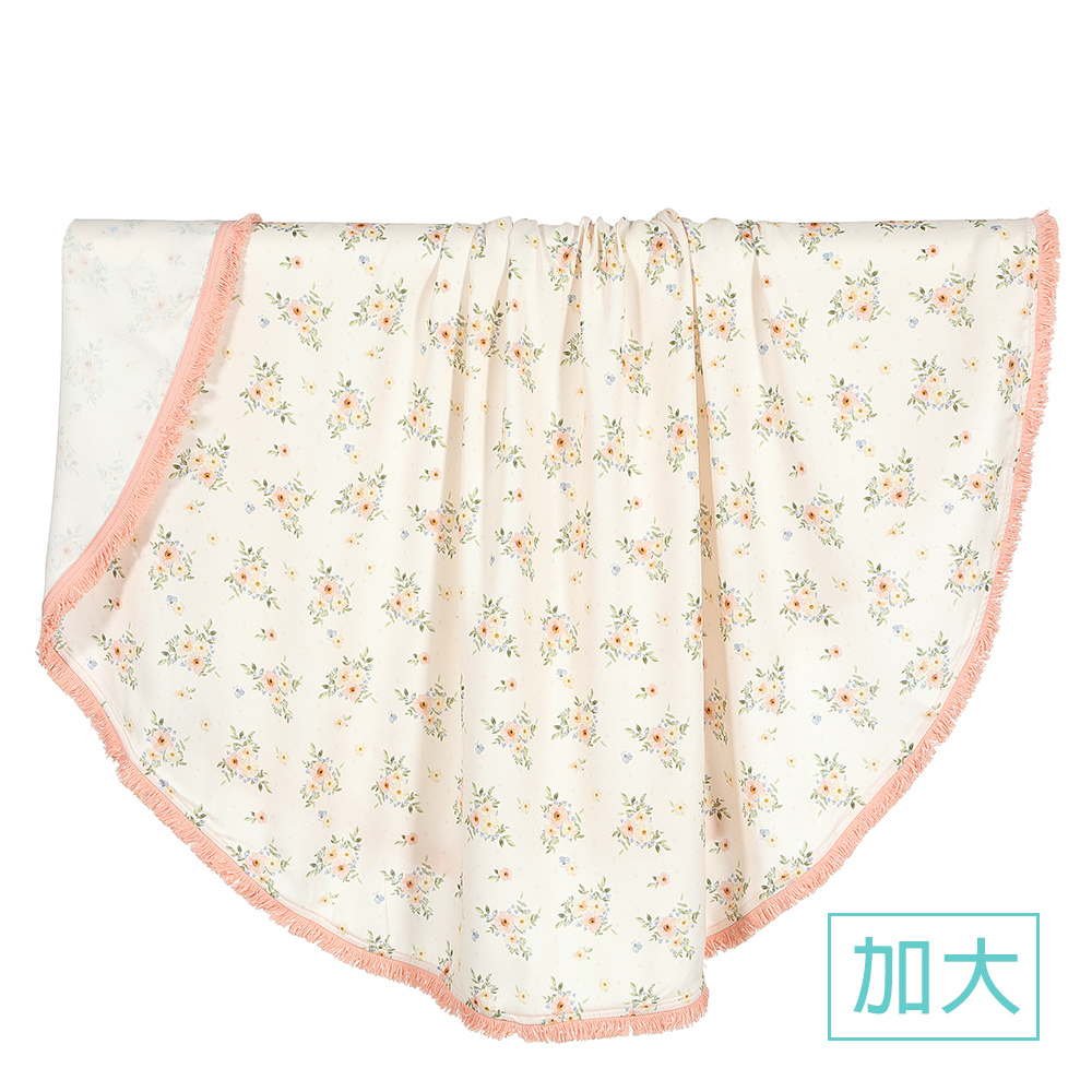 La Millou波蘭 竹纖涼感巾加大款圓形流蘇｜抗菌包巾｜英倫後花園