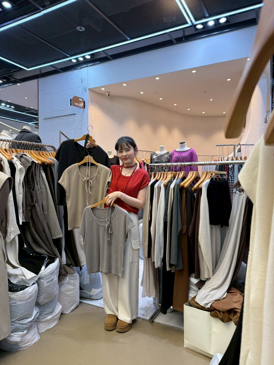 SA5133 飛飛袖綁腰上衣